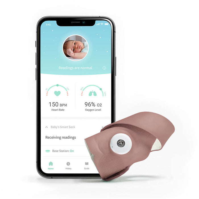 Умен чорап OWLET SS3 DUSTY ROSE 0 - 5 ГОДИНИ