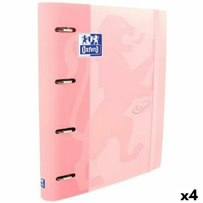 Папка с пръстени Oxford TOUCH Розов A4+ (4 броя)