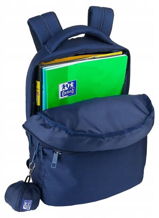 Ученическа раница Oxford Be-Ready - Индиго, с 2 отделения