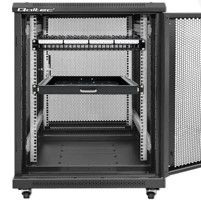 Пач панел Qoltec 54516 за 19’’ шкаф | 24 порта | 1U | UTP