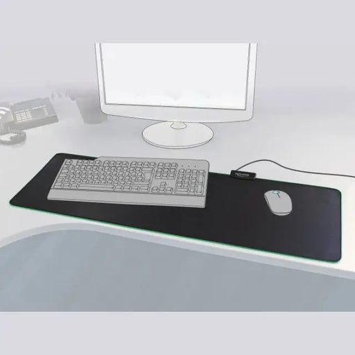 Пад за мишка Delock 920 x 303 x 3 mm RGB Черен
