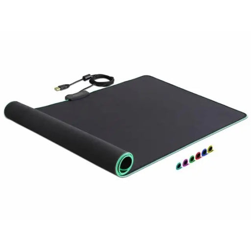 Пад за мишка Delock 920 x 303 x 3 mm RGB Черен