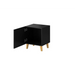 ПАФОС нощно шкафче 2 бр. 45x40x51 см черен мат