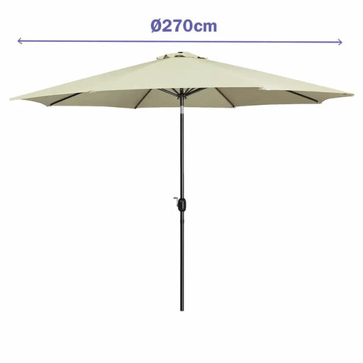 Päikesevari Marbueno Бежов Ø 270 cm