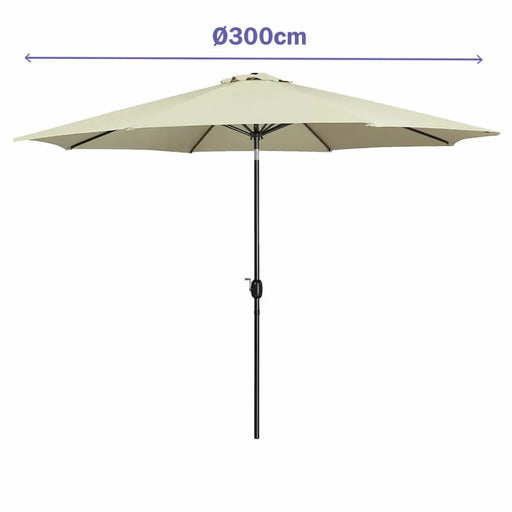 Päikesevari Marbueno Бежов Ø 300 cm