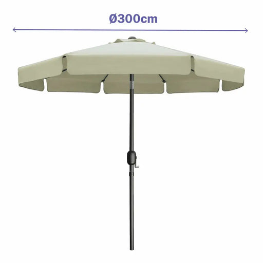 Päikesevari Marbueno Бежов Ø 300 cm
