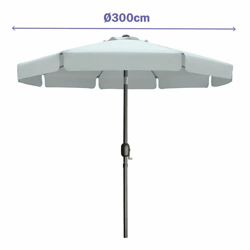 Päikesevari Marbueno Бял Ø 300 cm