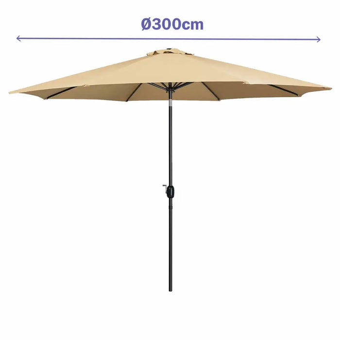 Päikesevari Marbueno Кафяв Ø 300 cm