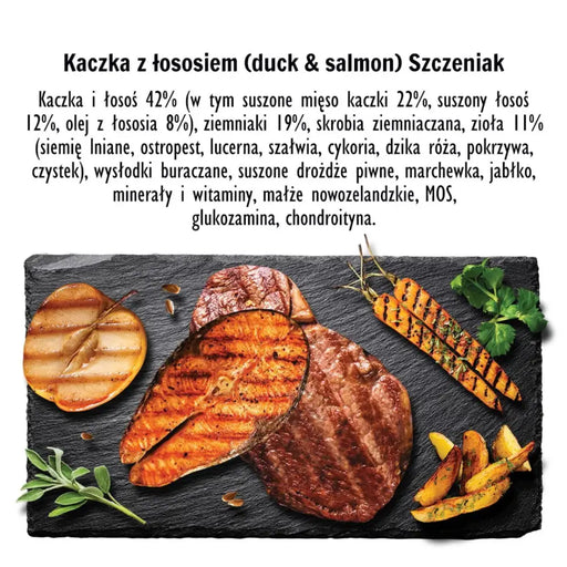 PAKA ZWIERZAKA Puppy Duck със сьомга S - суха храна