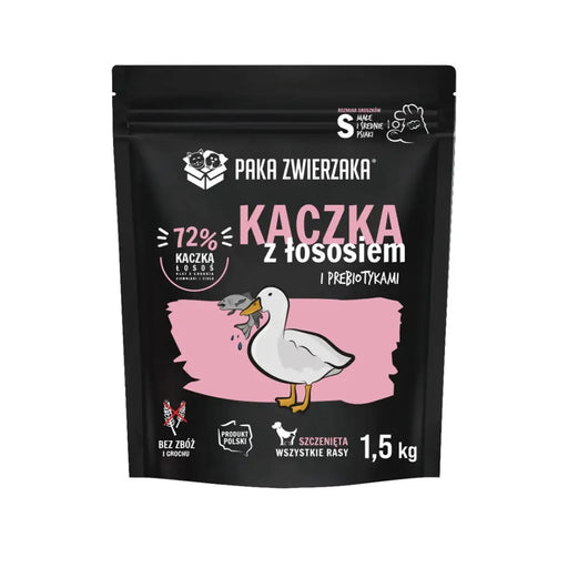 PAKA ZWIERZAKA Puppy Duck със сьомга S - суха храна