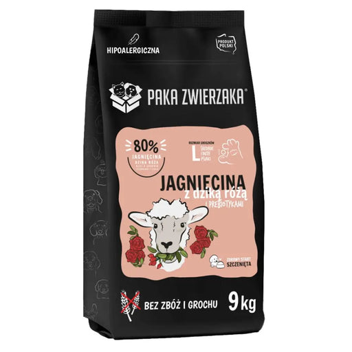 PAKA ZWIERZAKA Puppy Lamb with wild rose L - суха храна