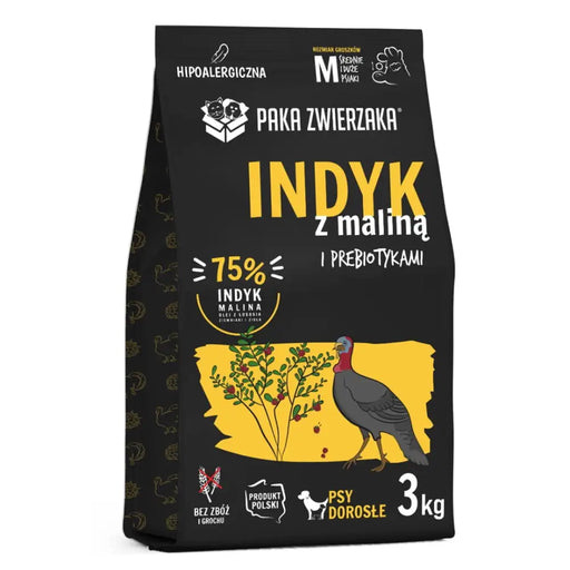 PAKA ZWIERZAKA Турция с малина М - суха храна за кучета