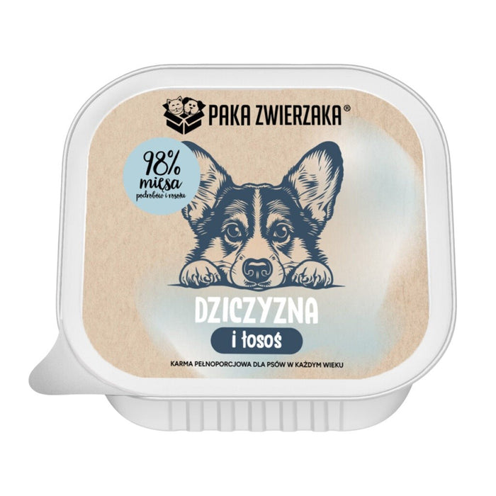 PAKA ZWIERZAKA Дивеч и сьомга - мокра храна за кучета - 150 г