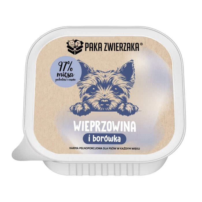 PAKA ZWIERZAKA Свинско с боровинки Моно - мокра храна за кучета - 150 г