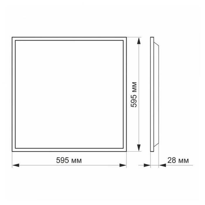 ПАКЕТ ОТ 2 бр. ПАНЕЛ VLE-PB404W PANEL 600 40W/4K VIDEX