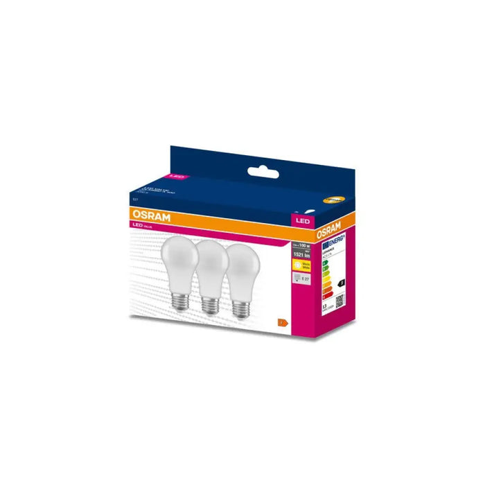 ПАКЕТ ОТ 3 БРОЯ LED ЛАМПИ VALUE CLA100 13W/830 E27 LEDVANCE