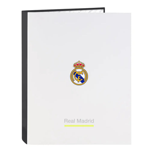 Папка с пръстени Real Madrid C.F. Бял A4 26.5 x 33 x 4 cm