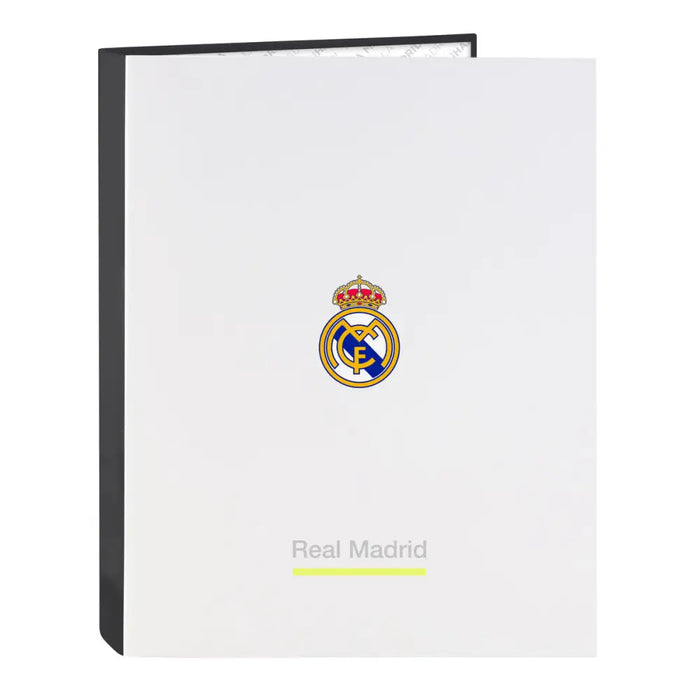 Папка с пръстени Real Madrid C.F. Бял A4 26.5 x 33 x 4 cm