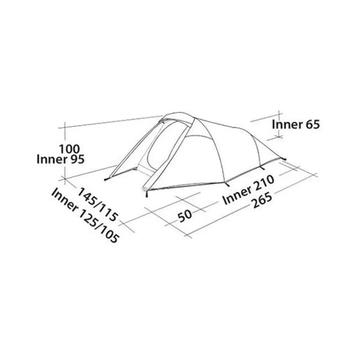 ПАЛАТКА 265X145/115X100CM EASY CAMP ENERGY 200 COMPACT