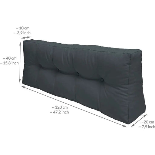 ПАЛЕТНА ВЪЗГЛАВНИЦА 120Х40Х10X20CM ITA HOME & GARDEN ЛУКС
