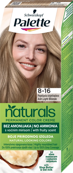 Боя за коса без амоняк - Nr. 8-16 Ash Light Blonde, 1 бр