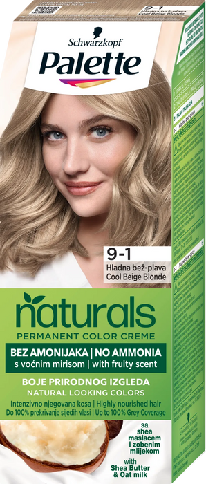 Боя за коса без амоняк - Nr. 9-1 Cool Beige Blonde, 1 бр
