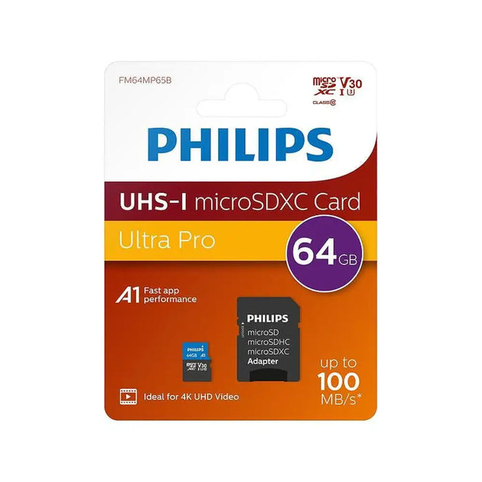 Памет USB Philips MicroSDHC 64GB Cl.10/U3