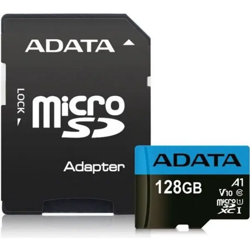Памет Adata 128GB MicroSDXC UHS - I CLASS10 A1 (1 adapter)