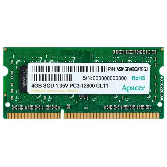 Памет Apacer 4GB Notebook Memory - DDR3 SODIMM 512x 8