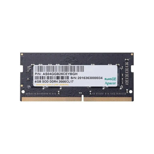 Памет Apacer 4GB Notebook Memory - DDR4 SODIMM 2400MHz