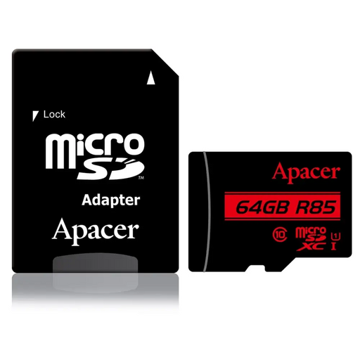 Памет Apacer 64GB microSDXC Class 10 UHS-I (1 adapter)