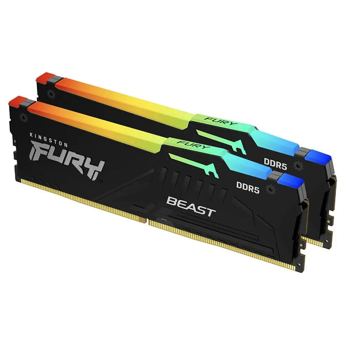 Памет Kingston FURY Beast Black RGB 64GB(2x32GB) DDR5