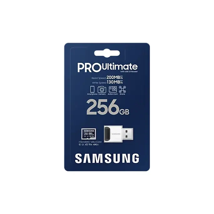 Памет Samsung 256GB micro SD Card PRO Ultimate with