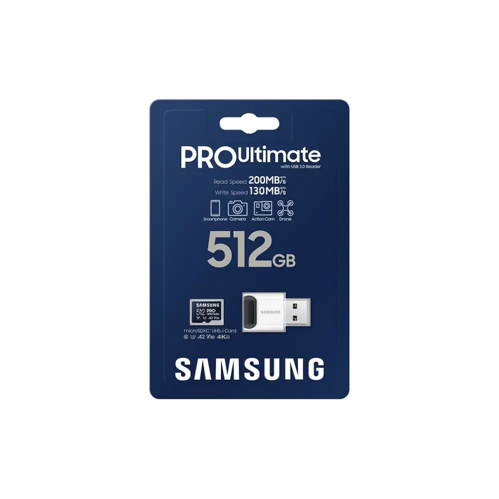 Памет Samsung 512GB micro SD Card PRO Ultimate with