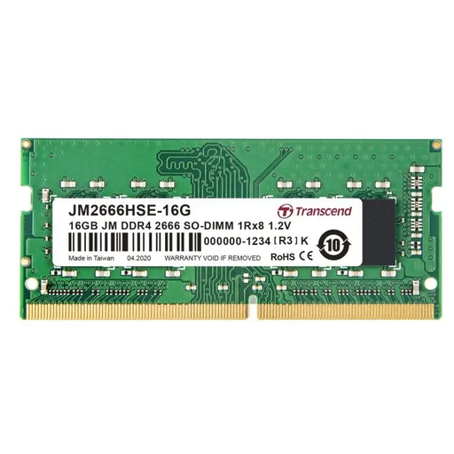 Памет Transcend 16GB JM DDR4 2666Mhz SO - DIMM 1Rx8