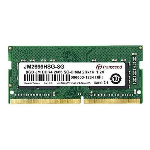 Памет Transcend 8GB JM DDR4 2666Mhz SO - DIMM 1Rx16