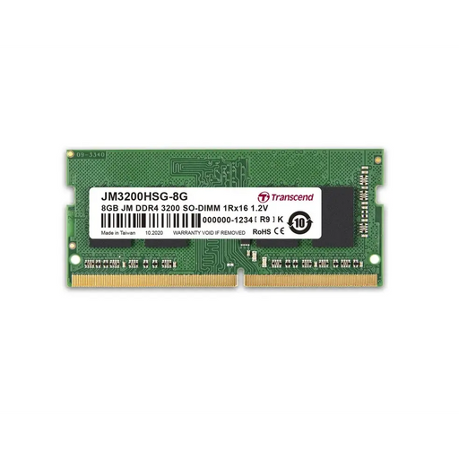 Памет Transcend 8GB JM DDR4 3200 SO - DIMM 1Rx16 1Gx16