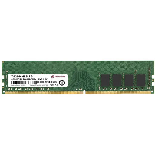 Памет Transcend 8GB TS DDR4 2666Mhz U - DIMM 1Rx8 1Gx8