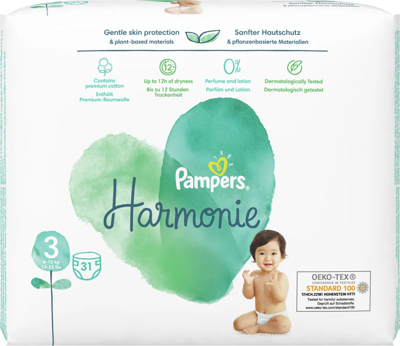 Пелени - размер 3 (6-10 kg), 31 бр