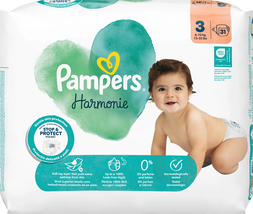 Пелени - размер 3 (6-10 kg), 31 бр