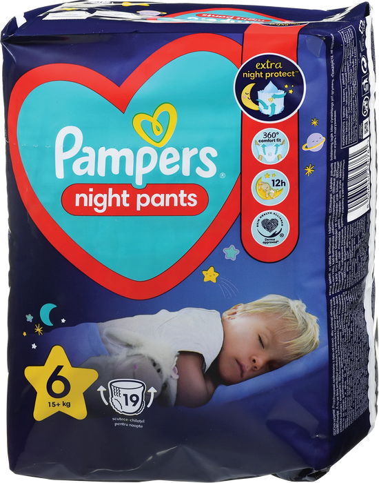 Гащички Night Pants 6 (15+ кг), 19 бр