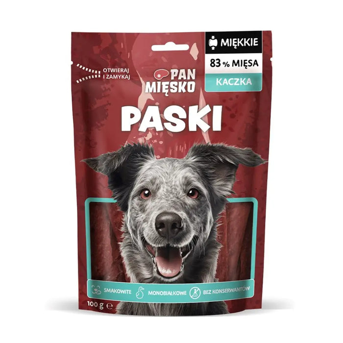 PAN MIĘSKO Stripes Duck - лакомство за кучета - 100гр