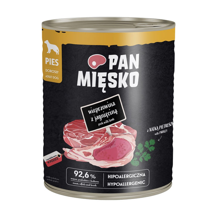 ПАН МИЕКСКО Свинско с агнешко - мокра храна за кучета - 800 г