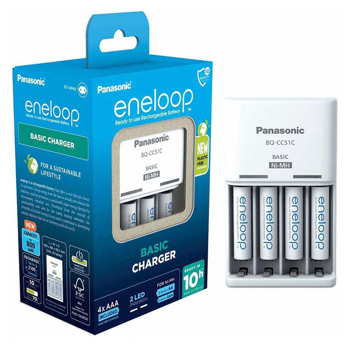 ЗАРЯДНО БАТЕРИИ PANASONIC ENELOOP BASIC AA 1900mAh