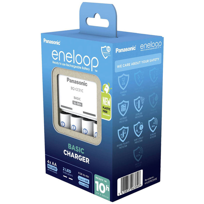ЗАРЯДНО БАТЕРИИ PANASONIC ENELOOP BASIC AA 1900mAh
