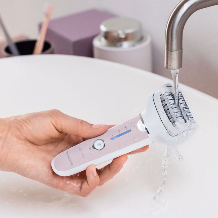 Епилатор PANASONIC WET & DRY ES-EY80-P503 РОЗОВ, МИЕЩА СЕ ГЛАВА