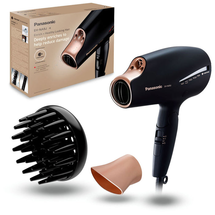 Сешоар PANASONIC EH-NA9J-K825 ТУРИСТИЧЕСКИ, 1800.00 W, ЙОНИЗАЦИЯ
