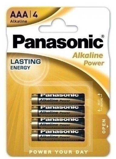Алкални батерии Panasonic - LR03, AAA, 4 броя