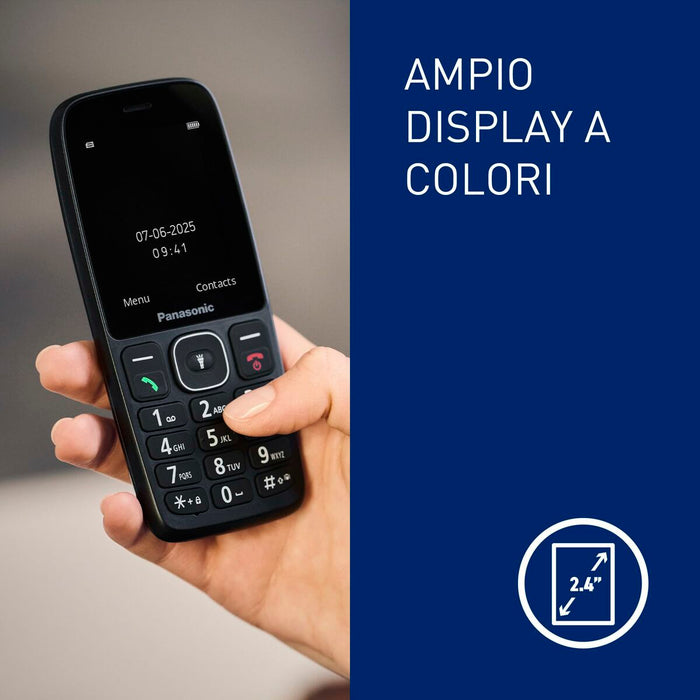 Мобилен телефон за по-възрастни хора Panasonic KX-TF400EXB