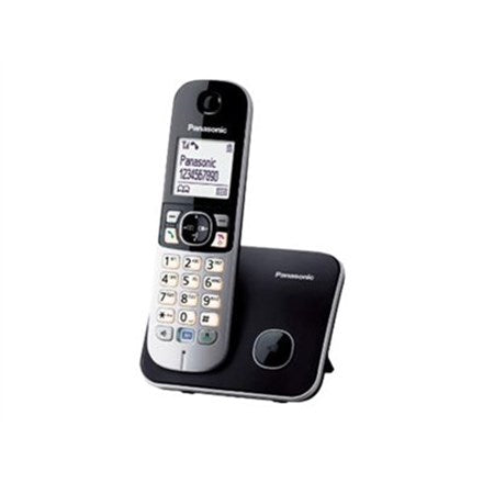 Panasonic | Безжичен | KX-TG6811FXB | Вграден дисплей | ID на обаждащия се | Черно | Конферентен разговор | Капацитет на телефонния указател 120 записа | Високоговорител | Безжична връзка